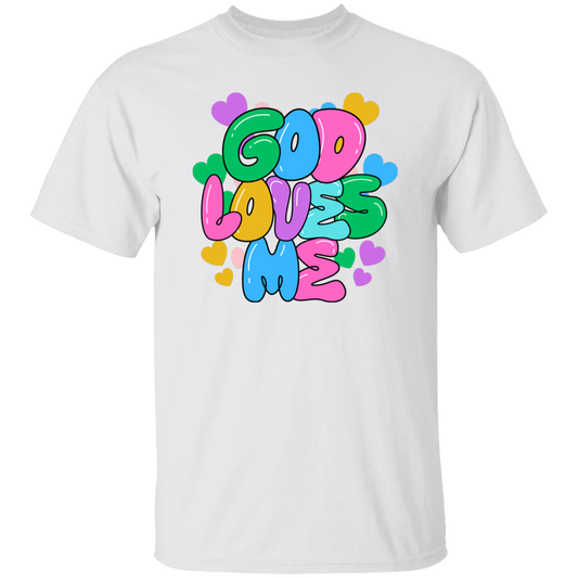 God Loves Me Bubble T-Shirt