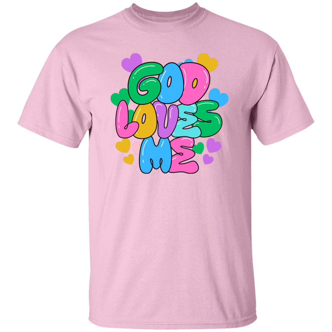 God Loves Me Bubble T-Shirt