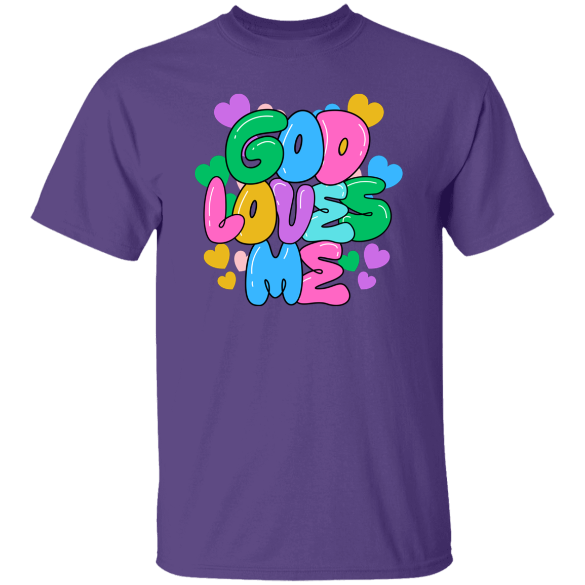 God Loves Me Bubble T-Shirt