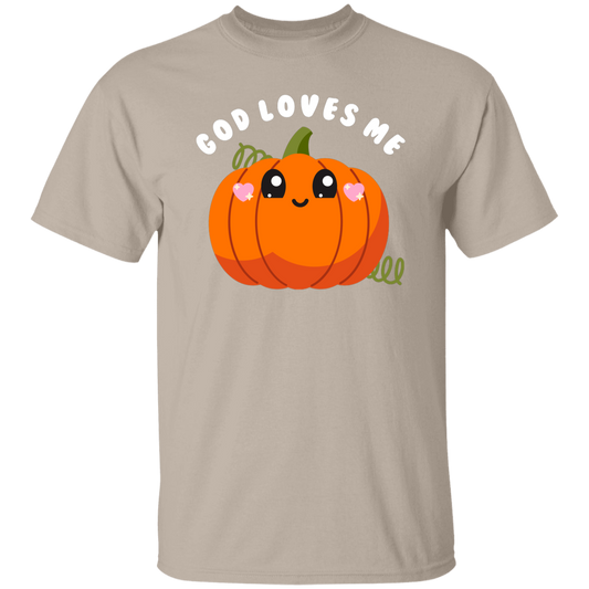 God Loves Me Pumpkin T-Shirt