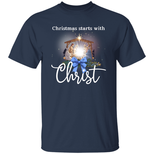 Christmas Begins with Christ T-Shirt